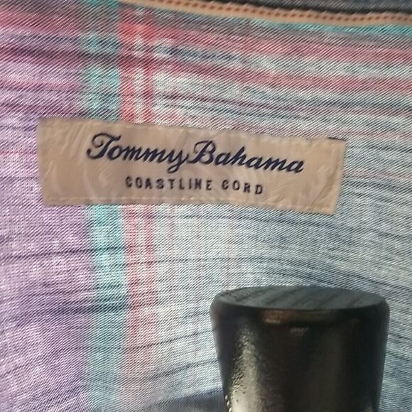 Tommy Bahama Coastline Cord XLT Shirt Mens Button Up Corduroy Grand Isle Plaid - Picture 13 of 13